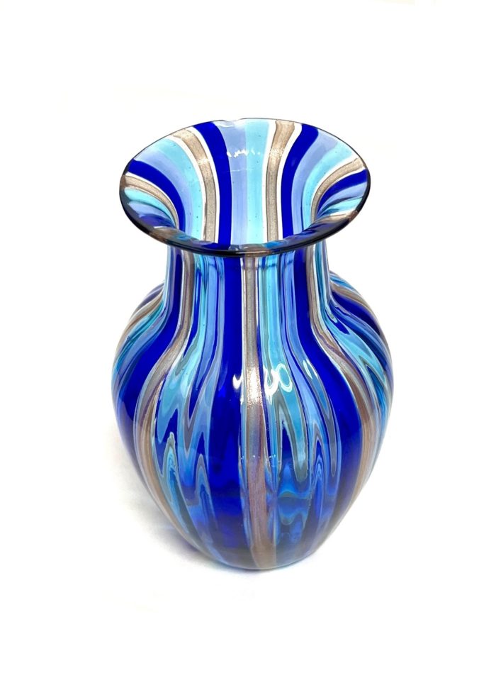 Dissette - Blue Murano Glass Vase 