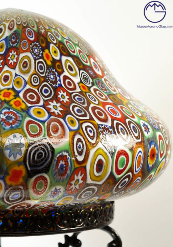 Indiana - Venetian Glass Lamps With Murrina Millefiori And Gold 24 