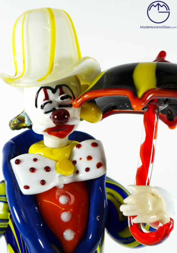 Vintage Murano glass on sale clowns