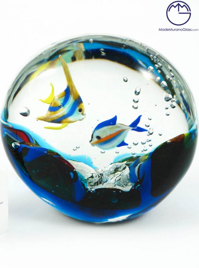 Murano Glass Aquarium Half-Moon - Murano Collection - Made Murano Glass