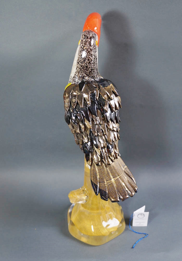 Murano Glass Birds - Multicolour Tucan - Murano Art - Made Murano Glass