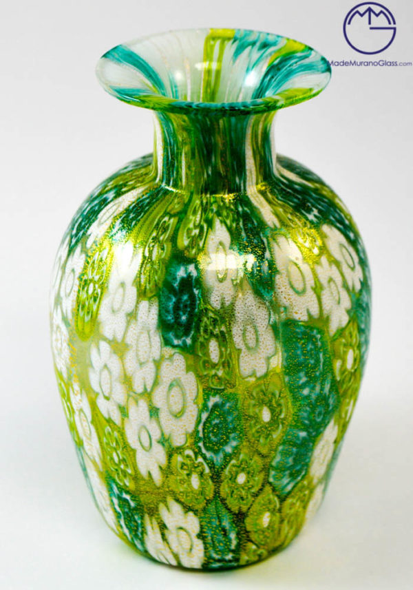 Vases Blown Collection: Symphony - Vase - Murano Glass Millefiori
