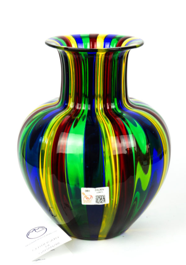 Koloa - Multicolored Murano Glass Vase 