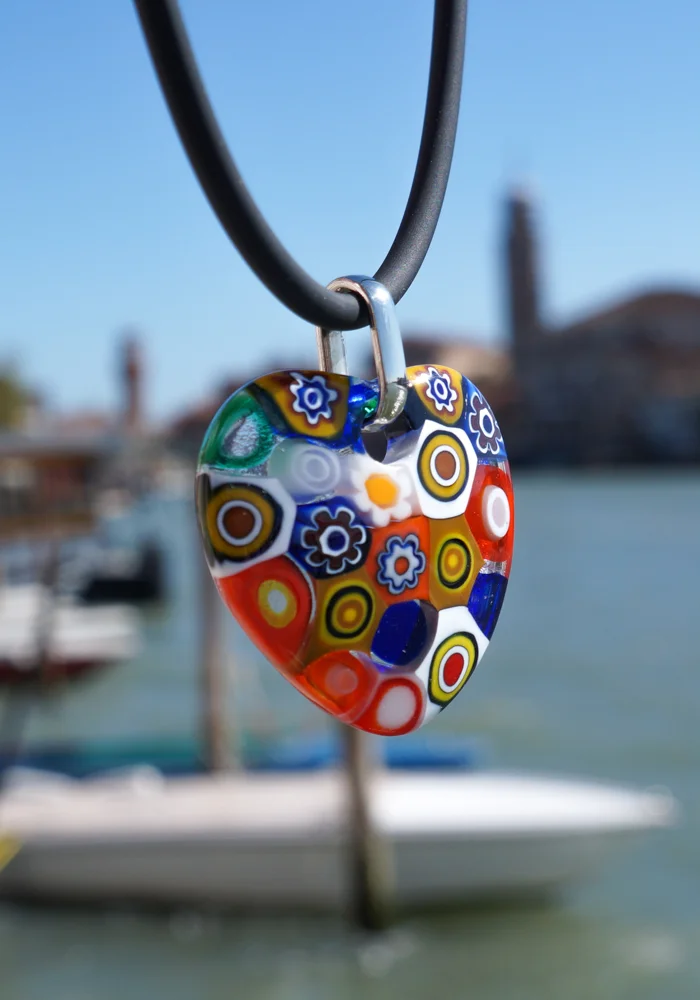  Original Murano Glass Millefiori Necklace Handmade in