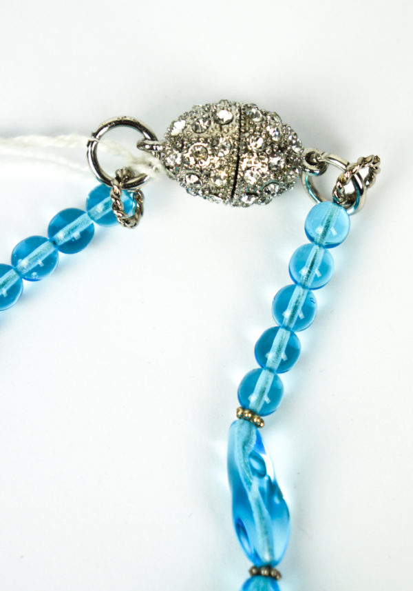 Necklaces in Original Murano Glass: Granada - Light blue Necklace