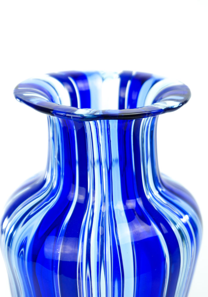 Vintage - Blue Murano Glass Vase 