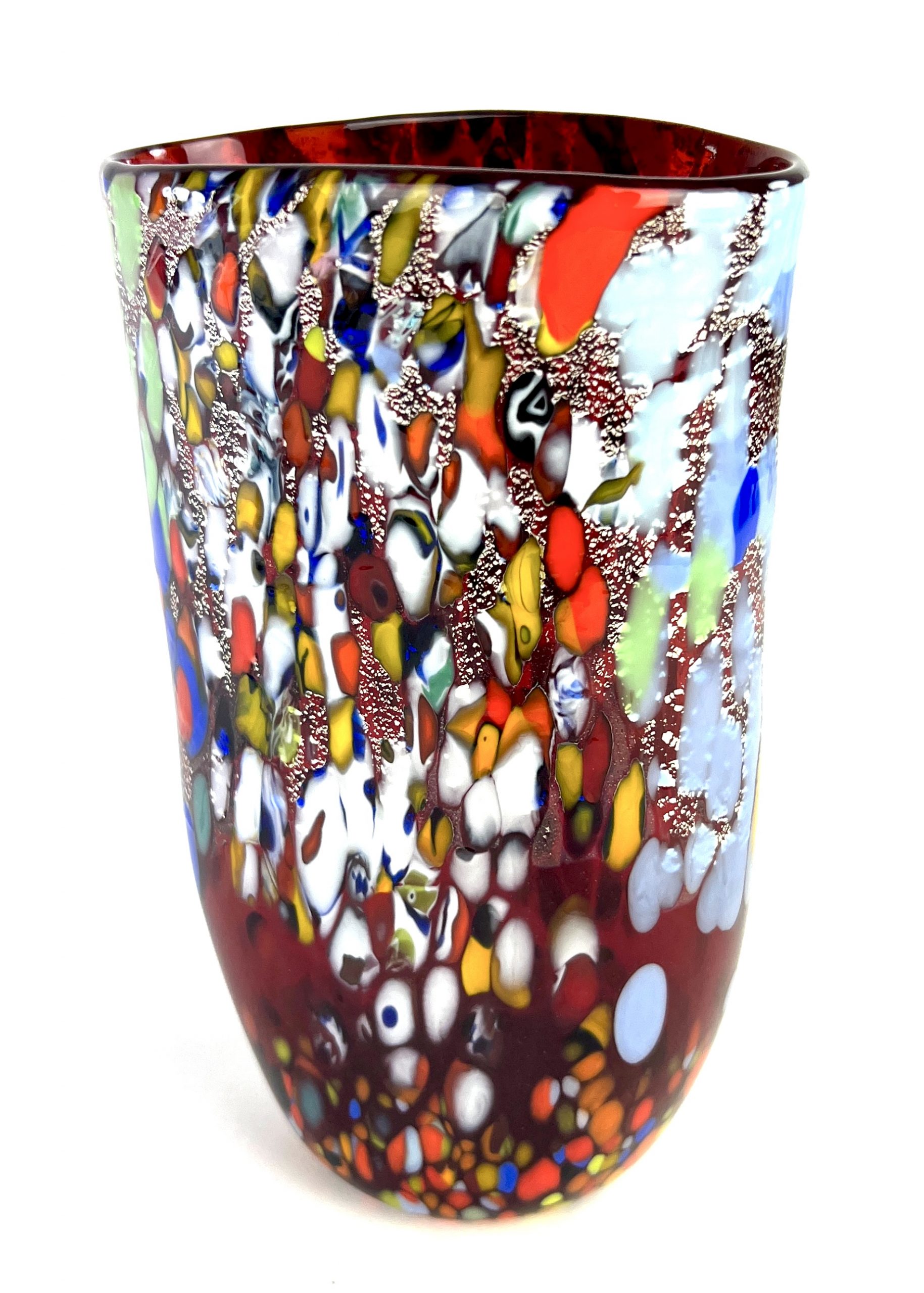 Schissa - Red Murano Glass Vase 