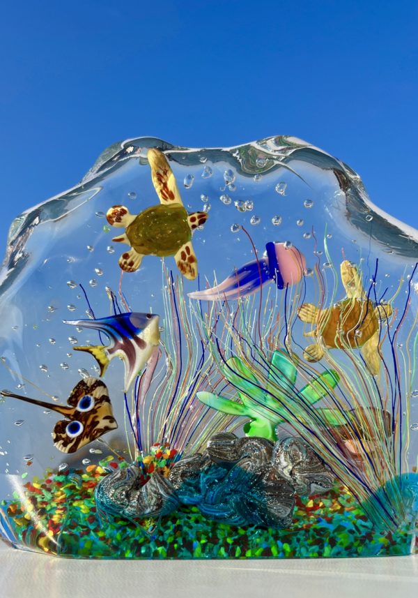 Baltico - Murano Glass Aquarium With 8 Elements - Unique Piece 1/1