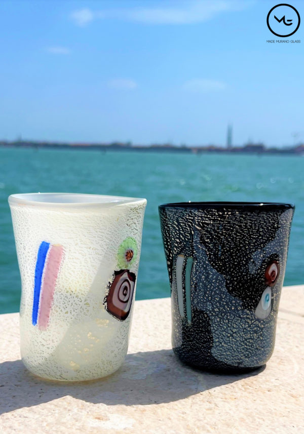 Lipari - Set Of 6 Drinking Glasses - Made Murano Glass - Made Murano Glass
