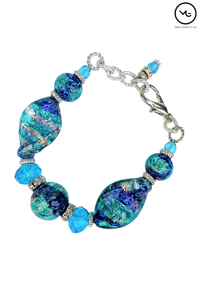 Murano Bracelets  Murano Glass Mosaic Bracelet  Multicolor