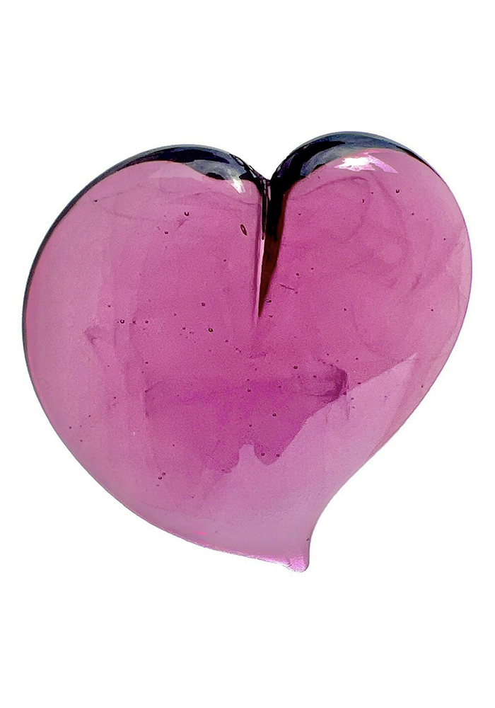 Big Amethyst Heart In Murano Glass Valentine S Day T Made Murano Glass