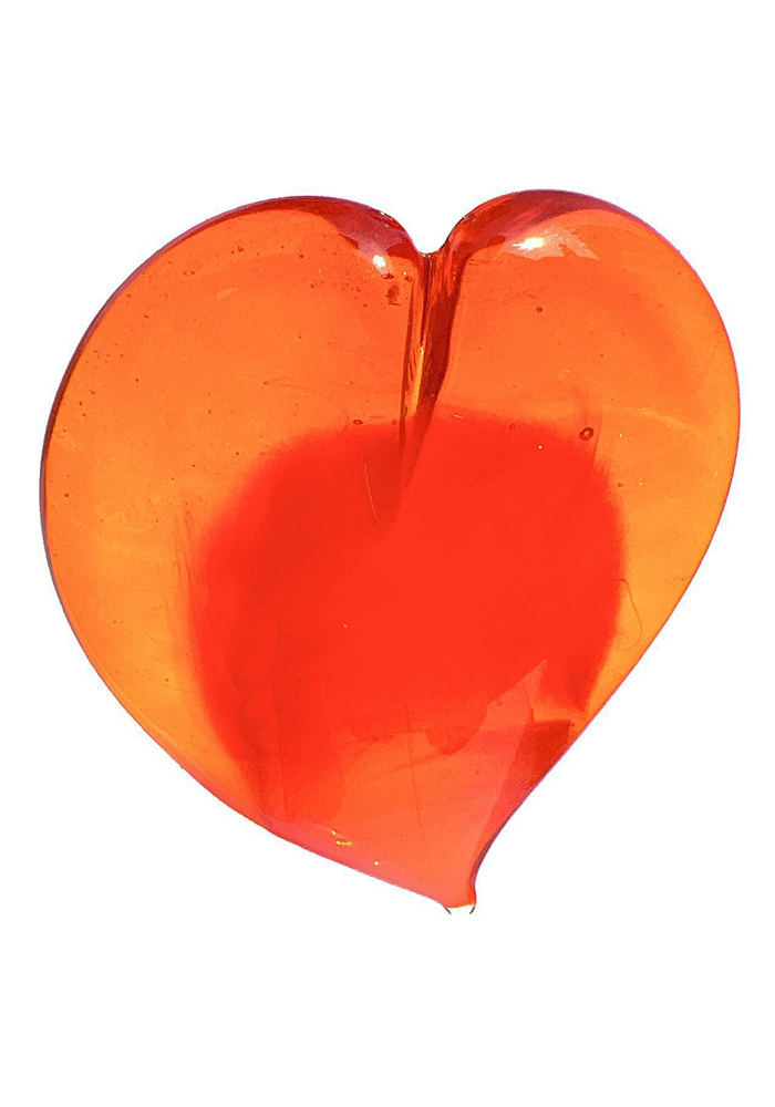 Evergreen Orange - San Valentino con cornice di cuori