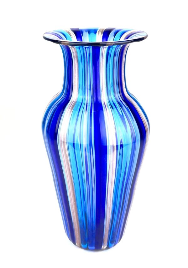 Vintage - Blue Murano Glass Vase 