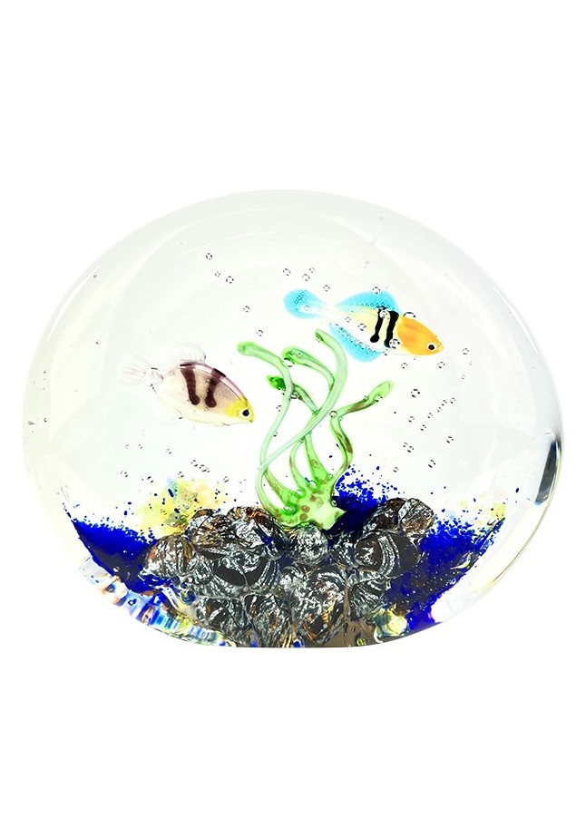 Mediterraneo - Murano Glass Aquarium With 4 Elements - Unique Piece 1/1