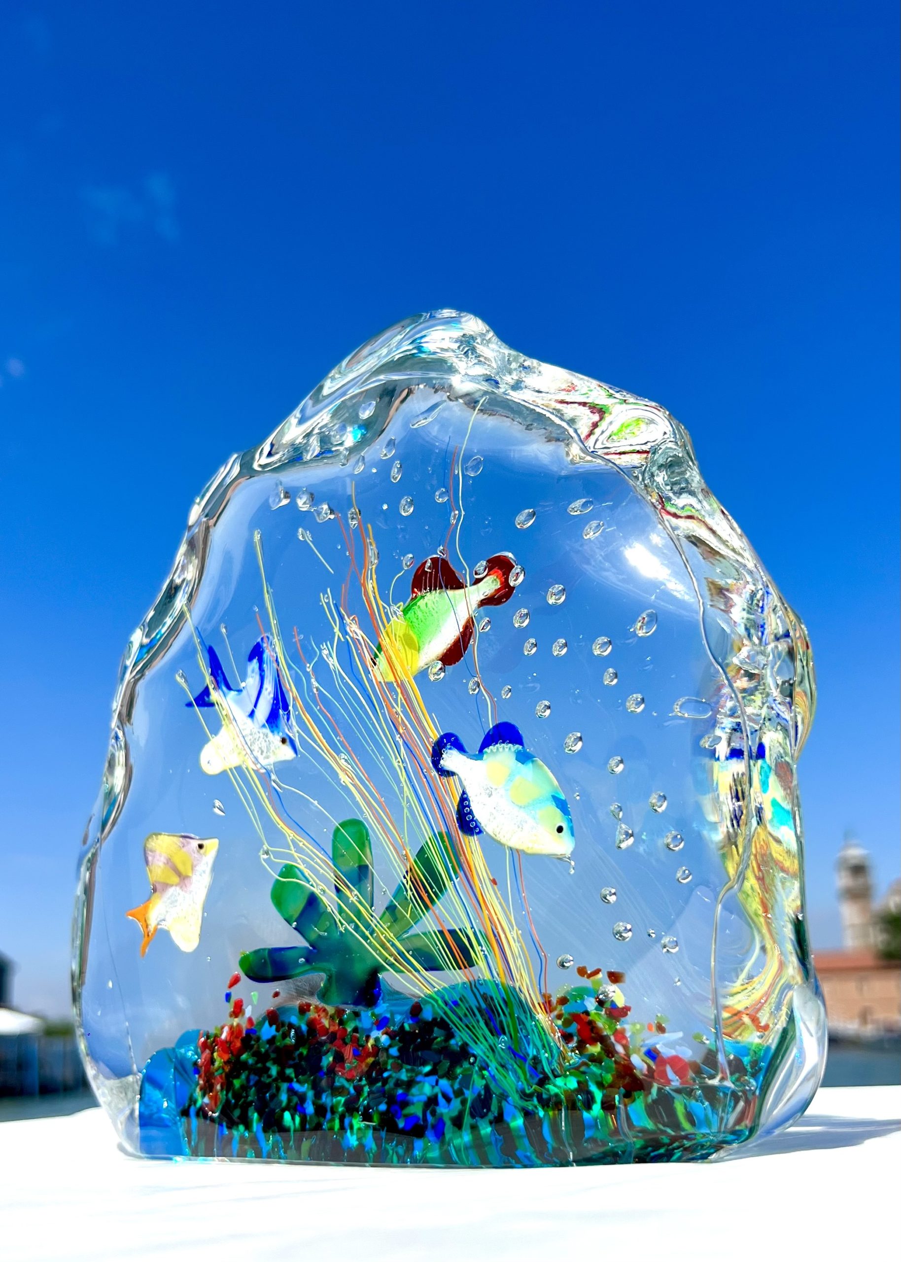 Murano Art Glass Aquarium 2024 Sculpture